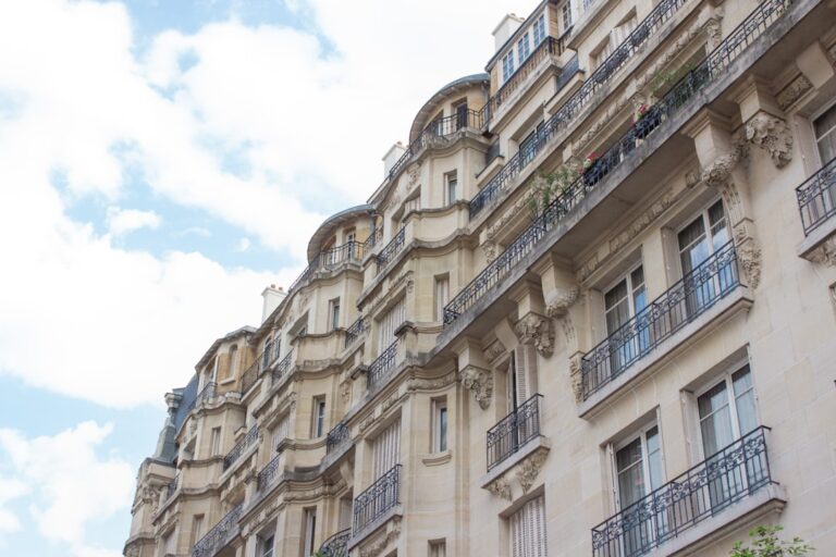 View from a Paris street looking up.